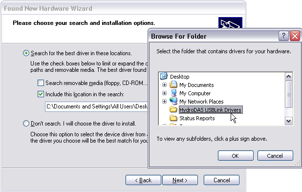 Selecting Folder